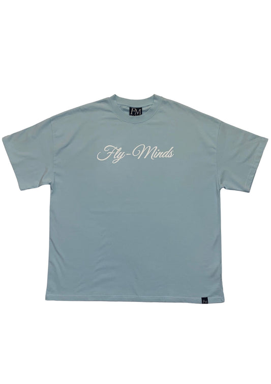 Fly Minds Script Relaxed Comfort Drop-Shoulders T-Shirt