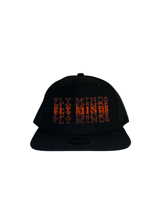 New Era Black & Orange Multi Fly Minds Snapback