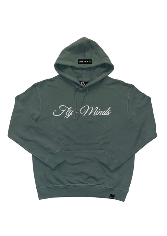 Women’s Fly Minds Script Relaxed Fit French Terry Hooded Sweatshirt